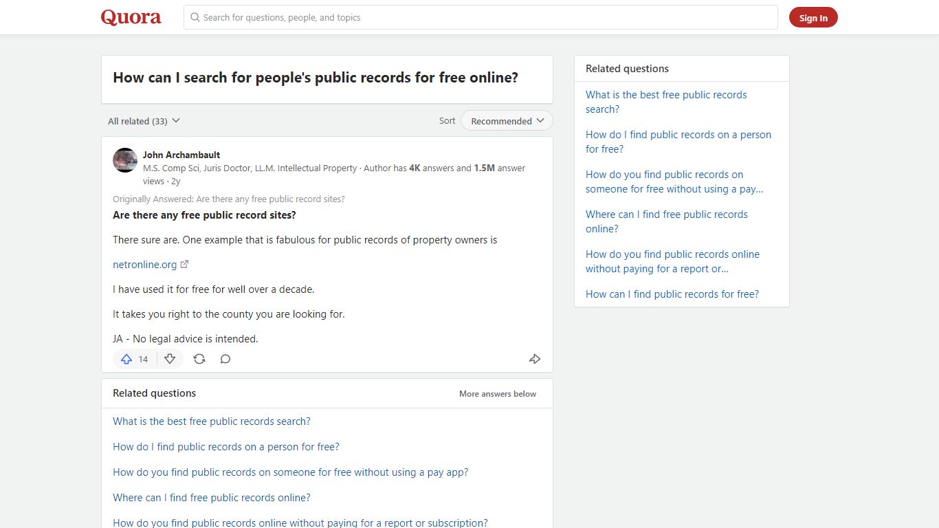 How to search for people's public records for free online - Quora